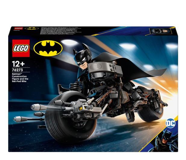 LEGO SUPER HEROES 76273 Figurka Batmana do zbudowania i batcykl - 1248520 - zdjęcie
